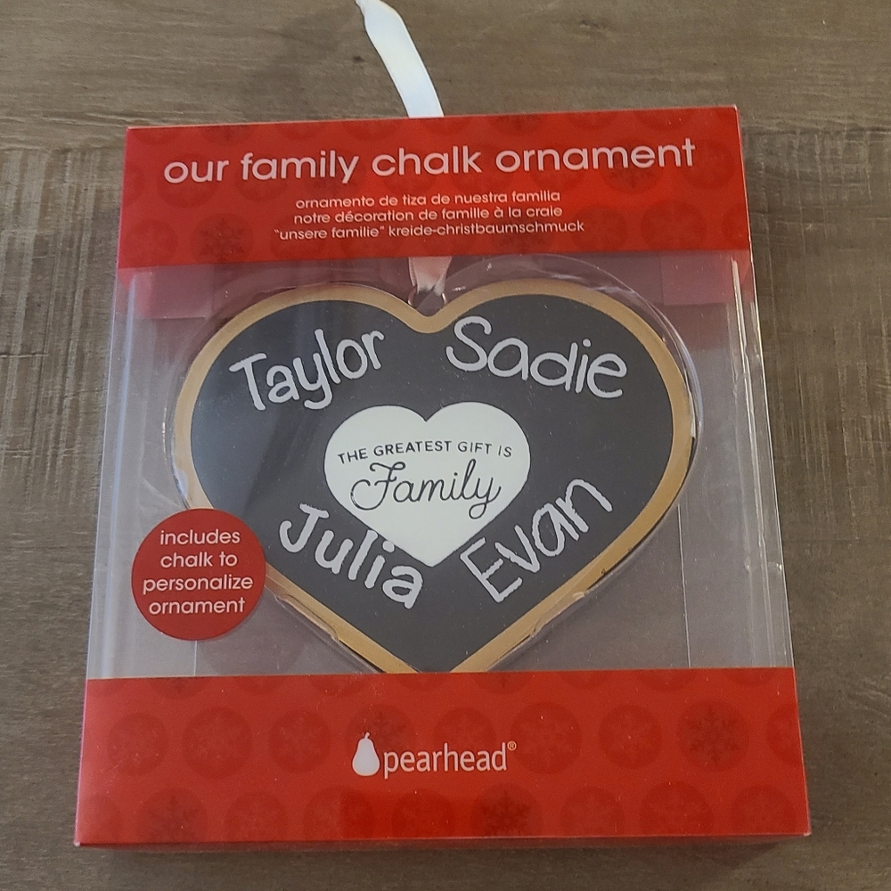 Christmas Family Chalk Ornament